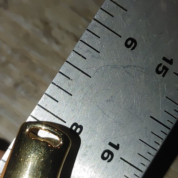 Bracelet Bellezza Italy Knot Brown Leather Gold Tone Magnetic Closure Stamped - Picture 8 of 11